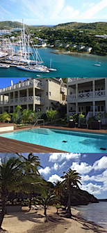 ANTIGUA, CARIBBEAN, 1 bedroom apartment in the spa hotel boutique, Caribbean sea front, yacht pier, listing 5002
